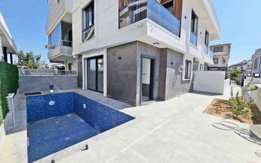 Brand New 3-Bed Semi-Detached Villa with Private Pool For Sale in Didim-2nd Home in Turkey