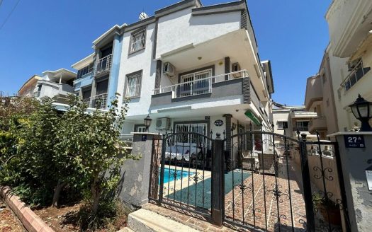 Furnished Front-Facing Villa with Private Pool for Sale in Efeler