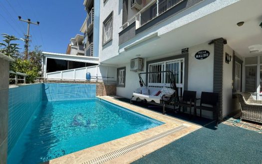 Furnished Front-Facing Villa with Private Pool for Sale in Efeler